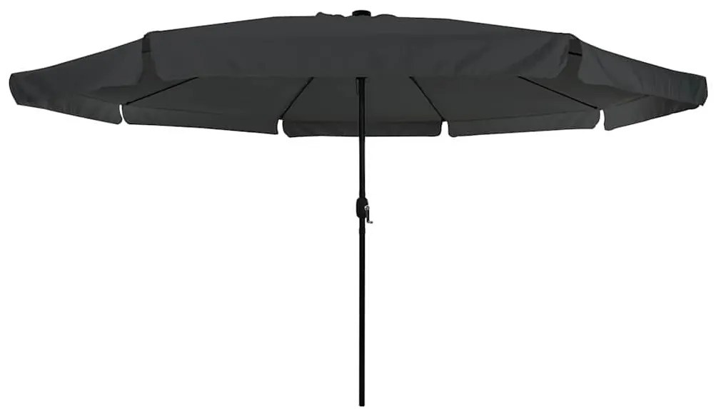 vidaXL Ομπρέλα Κήπου Ανθρακί και Μαύρο 395 x 395 x 245 εκ.