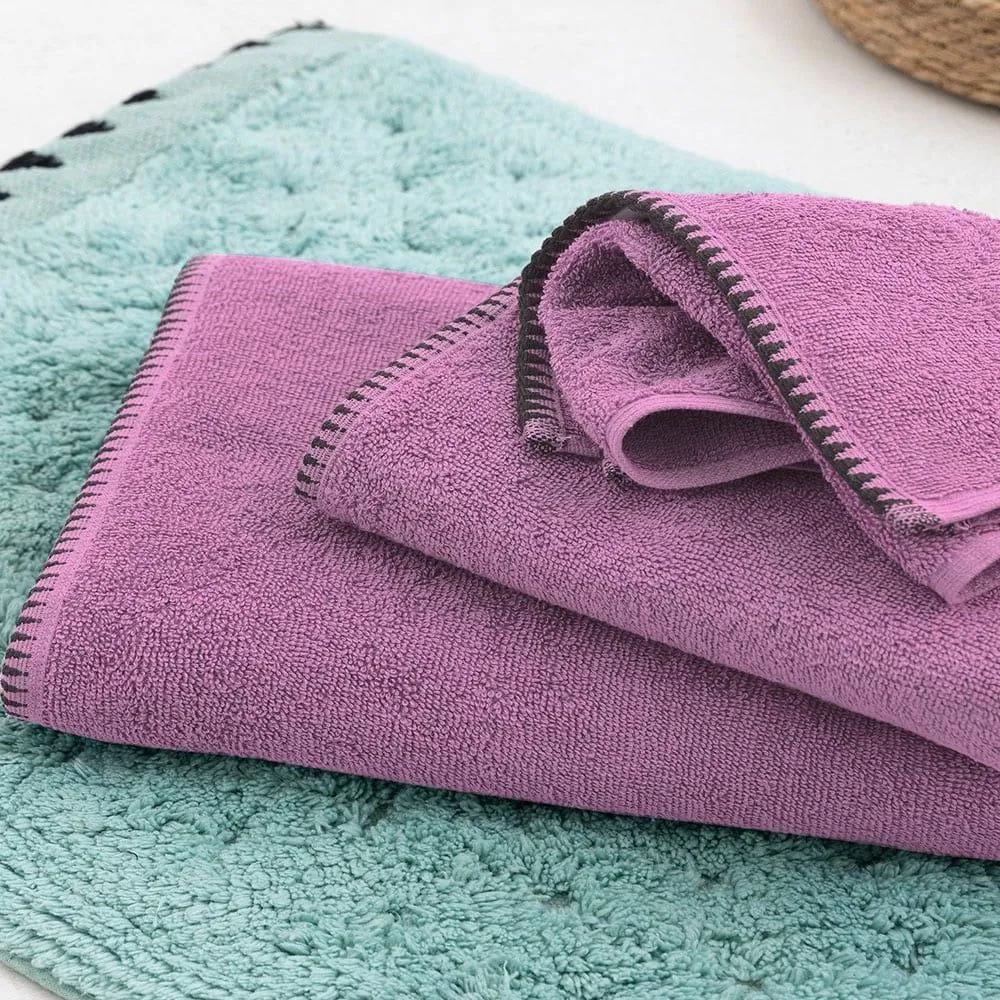 Πετσέτα Brooklyn Violet Palamaiki Προσώπου 50x90cm 100% Βαμβάκι