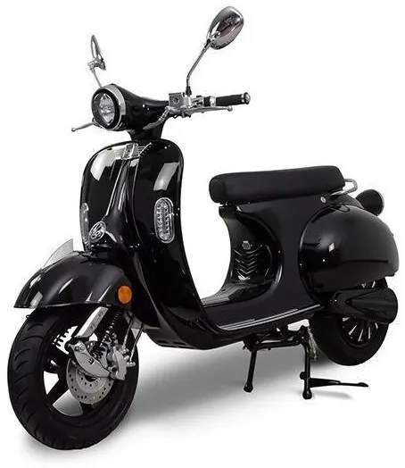 Ηλεκτρικό Scooter 3000W Μαύρο Δίκυκλο 65km/h Vespa Ψηφιακές Λειτουργίες EEC Emoov EV 960-10081 Eurolamp-960-10081-Μαύρο 960-10081
