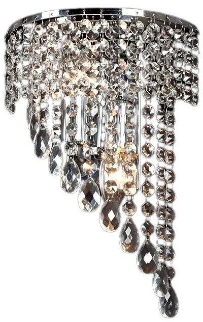 Απλίκα τοίχου Elmark Inna-Χρώμιο