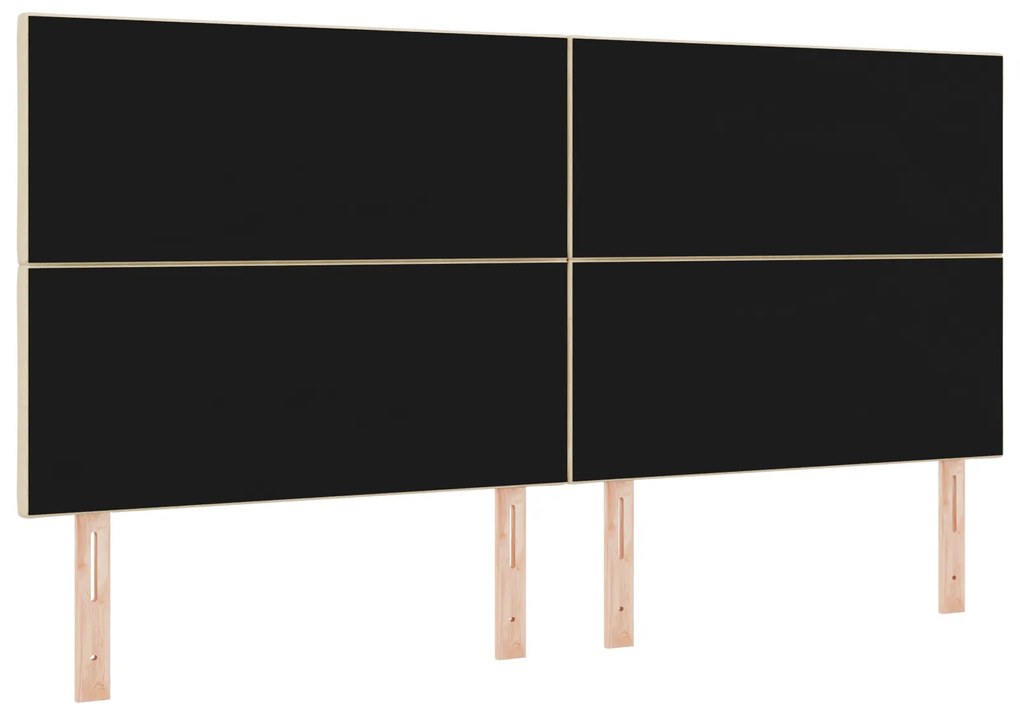 vidaXL Υφασμάτινο Κεφαλάρι Geometric με κεφαλάρι Κρεμ 200 cm ύφασμα