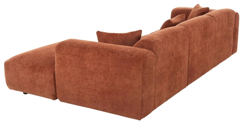 Γωνιακός Καναπές BRICKEN C3275.03R Δεξιά γωνία Κεραμιδί Ύφασμα 282x160x72Υεκ. 282x160x72 εκ.
