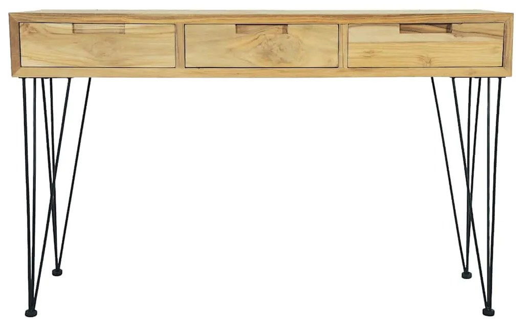 vidaXL Τραπέζι Κονσόλα 120 x 35 x 76 εκ. από Μασίφ Ξύλο Teak