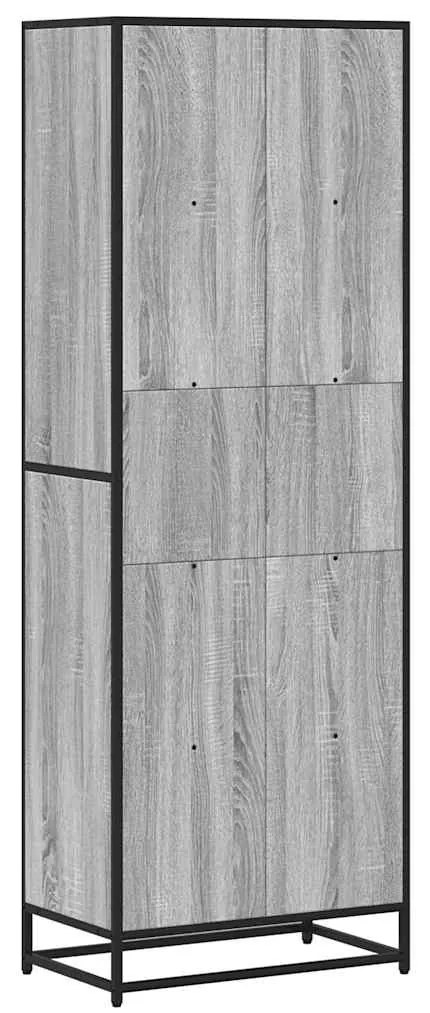 Βιβλιοθήκη Γκρι Sonoma 60x35x170,5 cm Ξύλινη κατασκευή - Γκρι