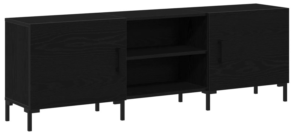 vidaXL Ντουλάπι τηλεόρασης Μαύρη Δρυς 150x30x50 εκ Επεξεργασμένου ξύλου