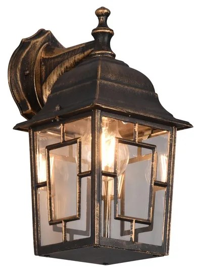 Φωτιστικό Επίτοιχο Trio Lighting VOLTURNO 205967128 Αντικέ Καφέ-Σκουριά (Antique Rust)