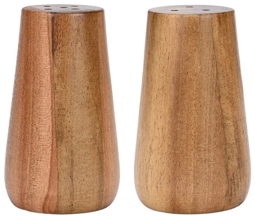 Αλατοπίπερο Allure (Σετ 2Τμχ) 01-27827 Φ4,6x8cm Natural Estia Ξύλο