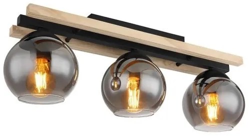 Πλαφονιέρα Φωτιστικό Οροφής 3xΕ27 Conni 15569-3D Globo Lighting-15569-3D-Μαύρο 15569-3D