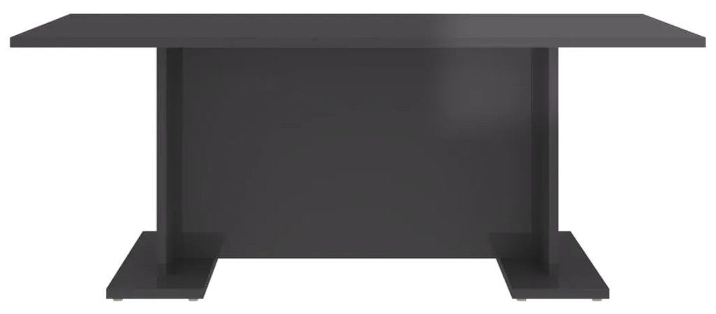 vidaXL Τραπεζάκι Σαλονιού Γυαλιστερό Γκρι 103,5x60x40 εκ. Μοριοσανίδα