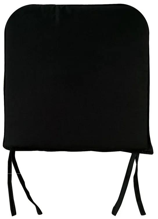 SALSA Μαξιλάρι για Καρέκλα και Σκαμπό Bar, Ύφασμα Μαύρο (3cm)  44x42x3cm [-Μαύρο-] [-Ύφασμα-] Ε252,Μ1
