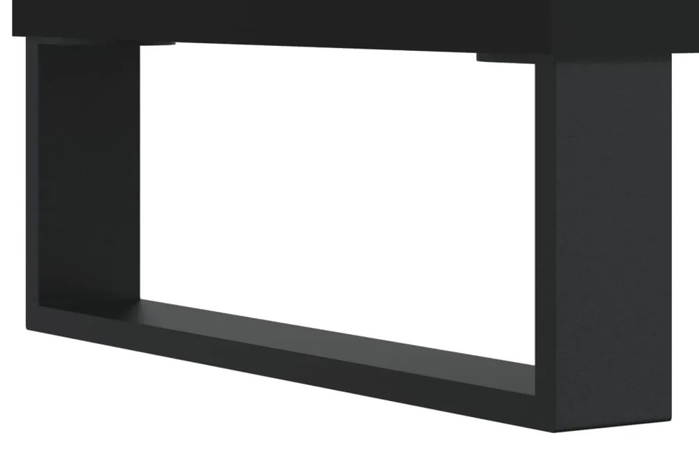 vidaXL Ραφιέρα Μαύρη 57 x 35 x 90 από Επεξεργασμένο Ξύλο
