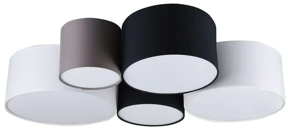 Φωτιστικό Οροφής - Πλαφονιέρα Hotel 693900517 White-Black Trio Lighting Fabric