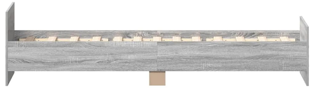 vidaXL Πλαίσιο Κρεβατιού Γκρι Sonoma 100x200 εκ. Επεξεργασμένο Ξύλο