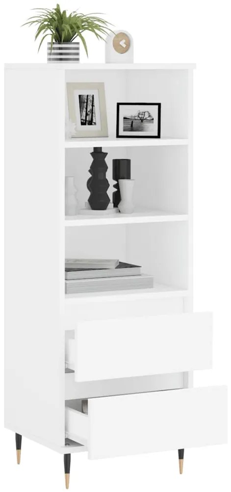 vidaXL Ντουλάπι Λευκό 40 x 36 x 110 εκ. από Επεξεργασμένο Ξύλο