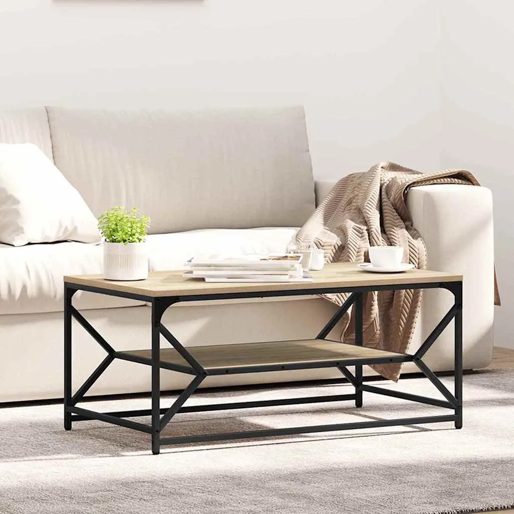 vidaXL Τραπεζάκι σαλονιού Sonoma Δρυς 90 x 50 x 40 cm