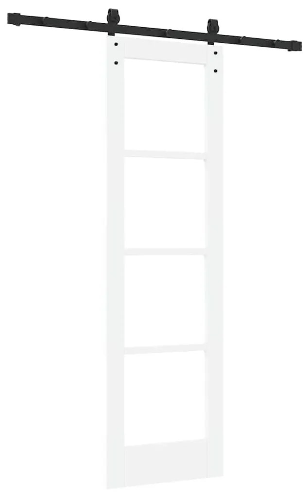vidaXL Συρόμενη Πόρτα ORKDAL Λευκό 61 x 198.5 εκ. Ξύλο και μέταλλο