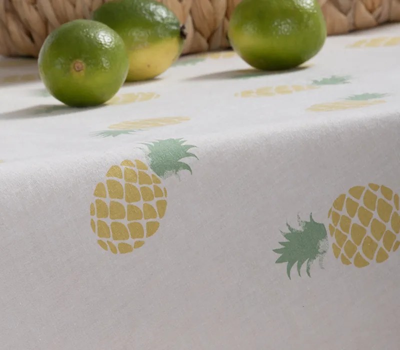 Τραπεζομάντηλο Αλέκιαστο Delicious Ecru/Lime 140x140 - Nef-Nef Homeware