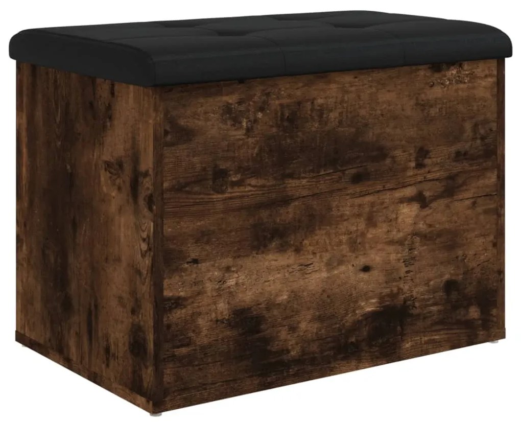 vidaXL Παγκάκι Αποθήκευσης Καπνιστή Δρυς 62x42x45 εκ. από Επεξ. Ξύλο