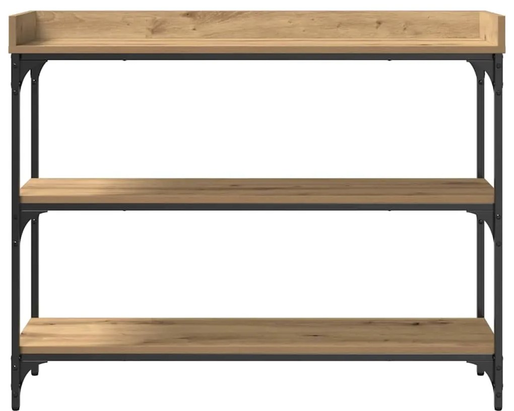 vidaXL Τραπέζι Κονσόλας με ράφι artisan δρυς 100 x 30 x 80 εκατοστά