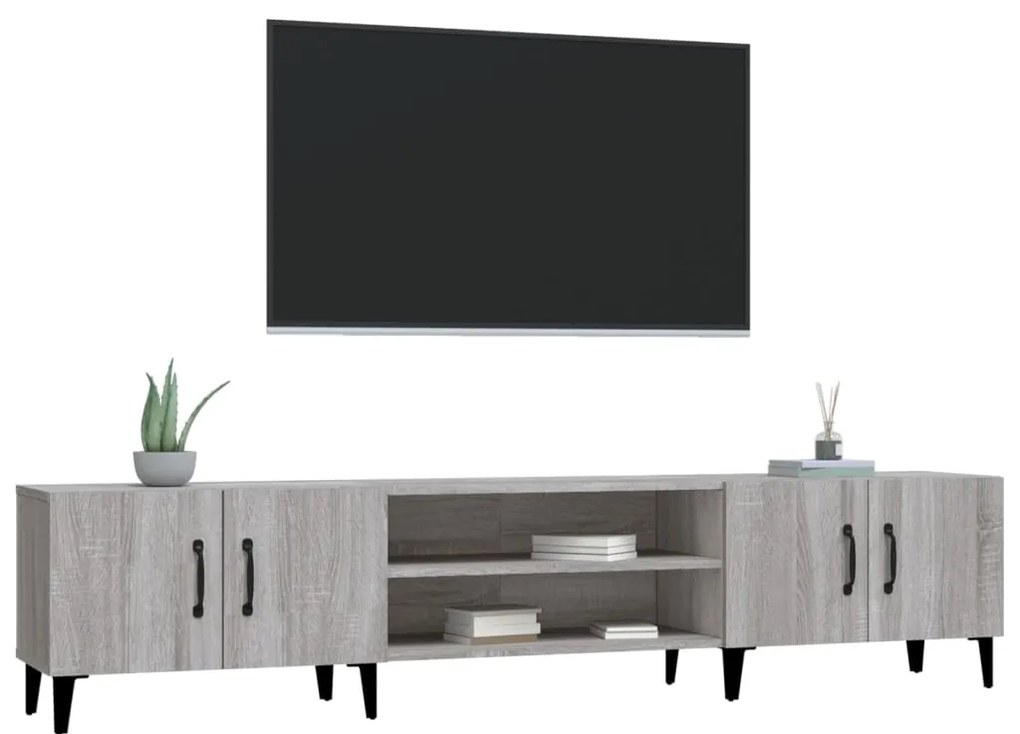 vidaXL Έπιπλο Τηλεόρασης Γκρι Sonoma 180x31,5x40 εκ. από Επεξεργ. Ξύλο