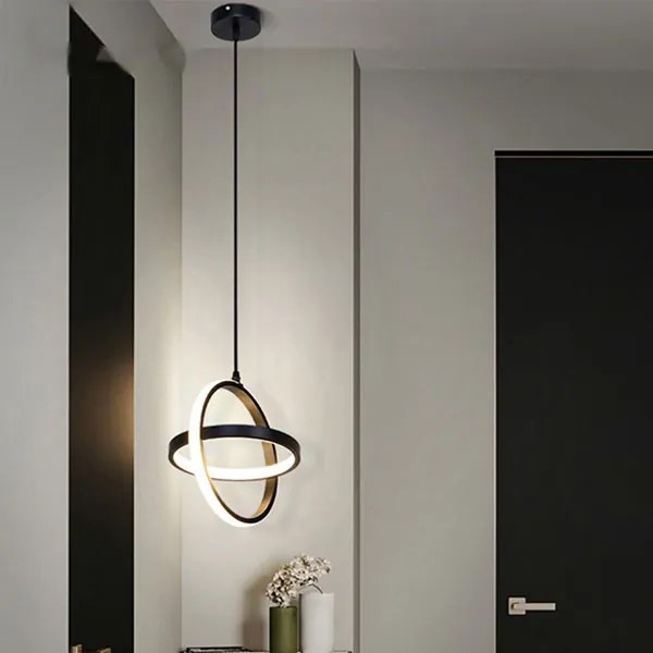 Φωτιστικό Οροφής Δίφωτο LED Homelighting Veta Black 77-50490