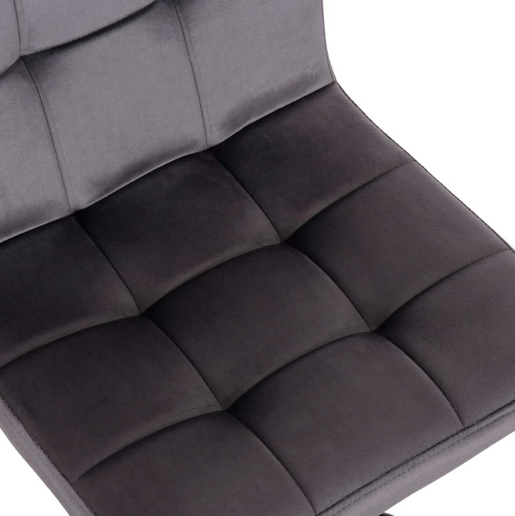 ΣΚΑΜΠΟ ΜΠΑΡ ΠΕΡΙΣΤΡΕΦΟΜΕΝΟ DIANA HM202.41 ΓΚΡΙ ΒΕΛΟΥΔΟ--ΜΕΤΑΛΛΟ ΜΑΥΡΟ ΜΑΤ 44x52x109Υεκ