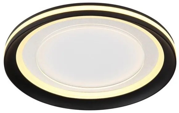 Πλαφονιέρα Φωτιστικό Οροφής LED 18W Μαύρο-Λευκό 750Lm Clarino 48918-18 Globo Lighting-48918-18-Μαύρο-Λευκό 48918-18