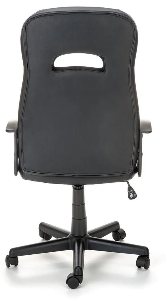 Καρέκλα γραφείου Houston 1258, Γκρι, Μαύρο, 107x60x64cm, 13 kg, Με μπράτσα, Με ρόδες, Μηχανισμός καρέκλας: Κλίση | Epipla1.gr