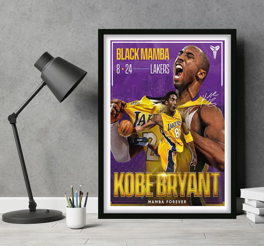 Πόστερ &amp; Κάδρο Kobe Bryant Mamba Forever SNK252 30x40cm Εκτύπωση Πόστερ (χωρίς κάδρο)