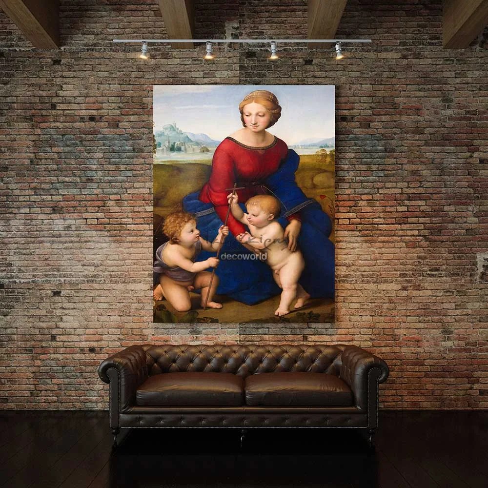 Πίνακας σε καμβά Madonna del Prato KNV231 65cm x 95cm