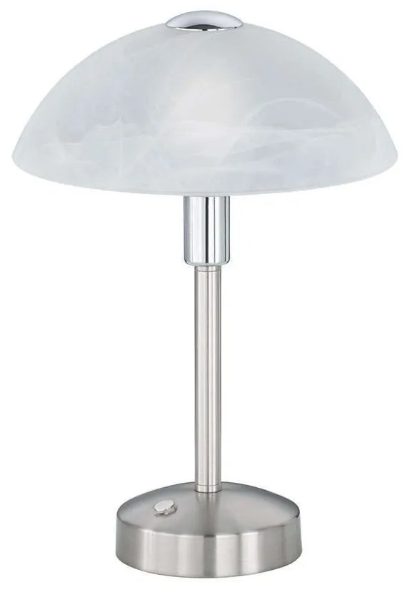 Φωτιστικό Επιτραπέζιο Led Donna 350Lm 30x22cm Nickel Mat 525790107 Trio Lighting Metal, Glass