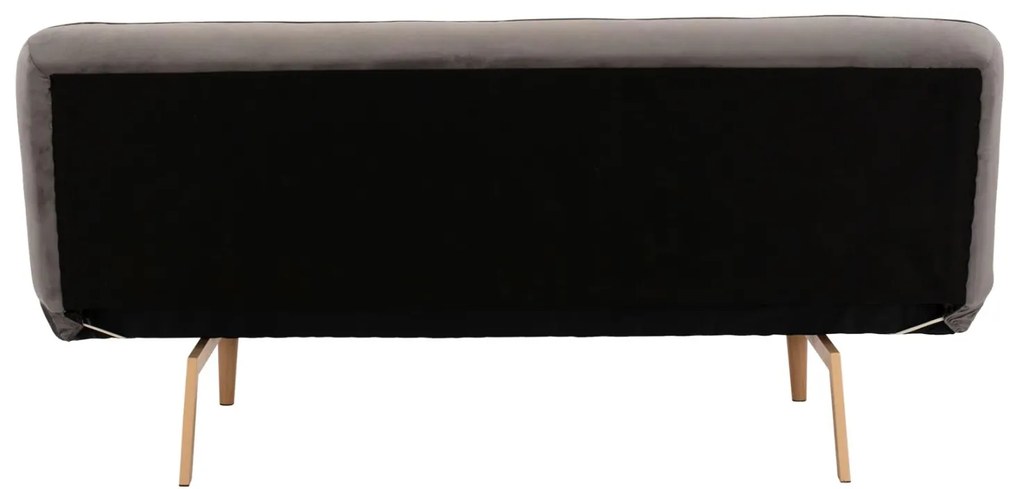Καναπές - Κρεβάτι Τριθέσιος Βελούδο Γκρί 193x85x88Υ εκ. 193x85x88 εκ.