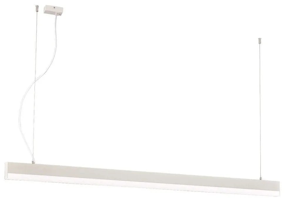 Φωτιστικό Οροφής - Ράγα Aria 3911-0018-4-W-N 150x120cm Led 4400Lm 40W 4000K White Viokef Αλουμίνιο