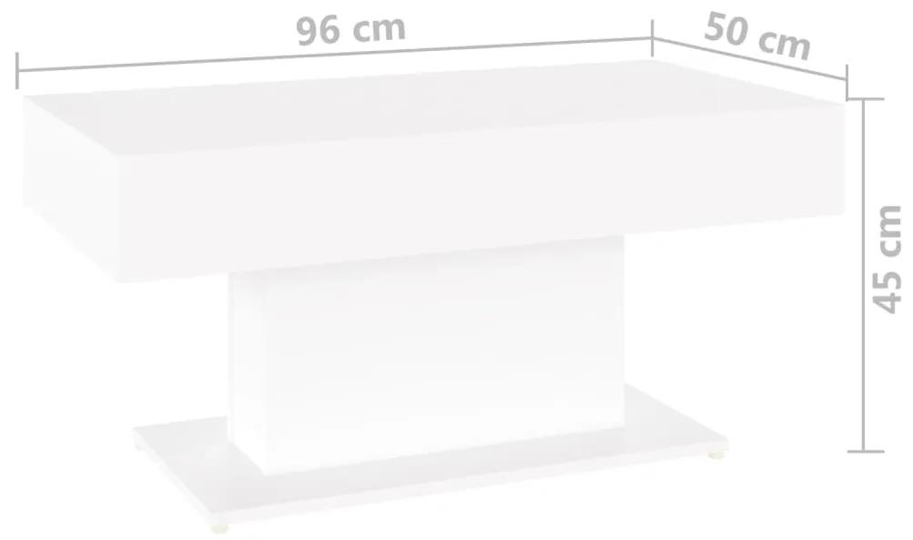 vidaXL Τραπεζάκι Σαλονιού Λευκό 96 x 50 x 45 εκ. από Μοριοσανίδα