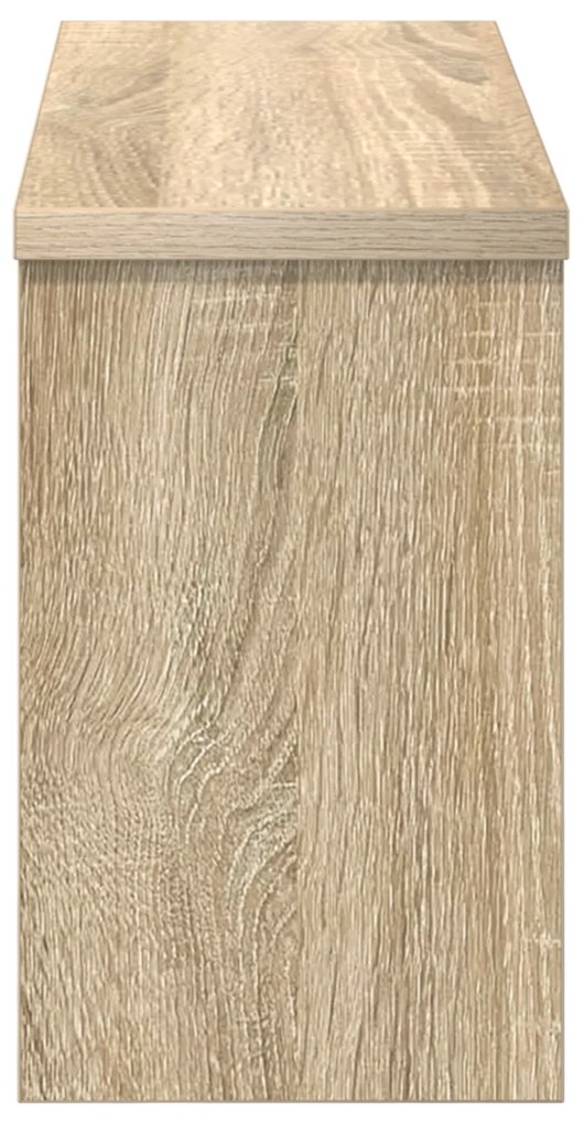 vidaXL Τοίχου Κρεμάστρα Sonoma Δρυς 50 x 16 x 26 εκ Επεξεργασμένο ξύλο