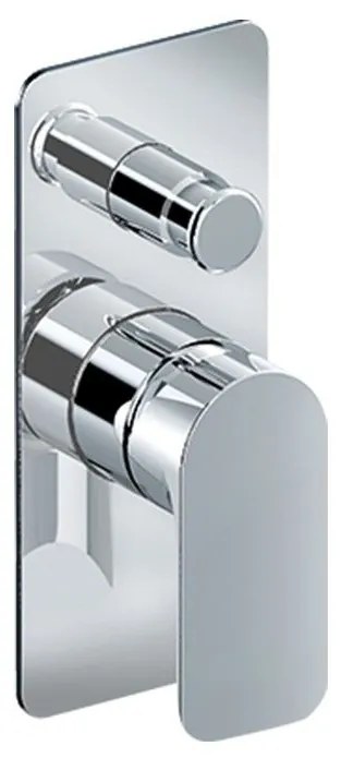 Eurorama Charma Chrome Μίκτης Εντοιχισμού 2 Εξόδων με Εκτροπέα 148030SL-100