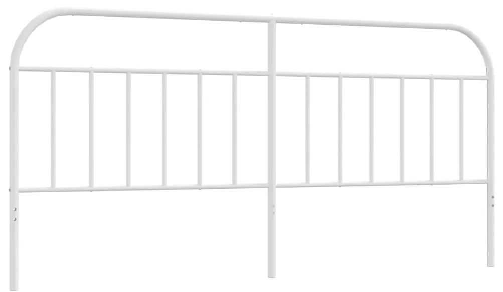 vidaXL Κεφαλάρι Λευκό 200 εκ. Μεταλλικό