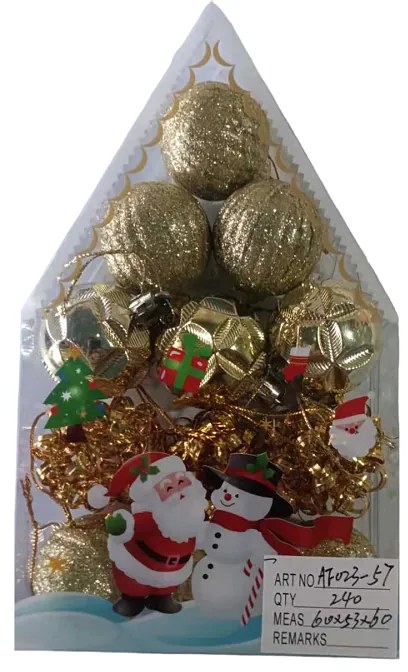 Σετ Χριστουγεννιάτικες μπάλες - 4cm - 12pcs - 023575