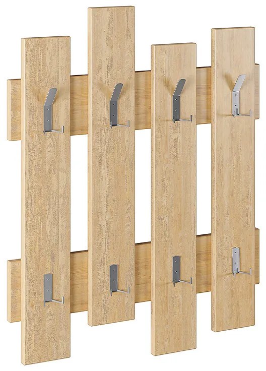 Κρεμάστρα τοίχου Wave Megapap χρώμα sapphire oak 64x4x81εκ.