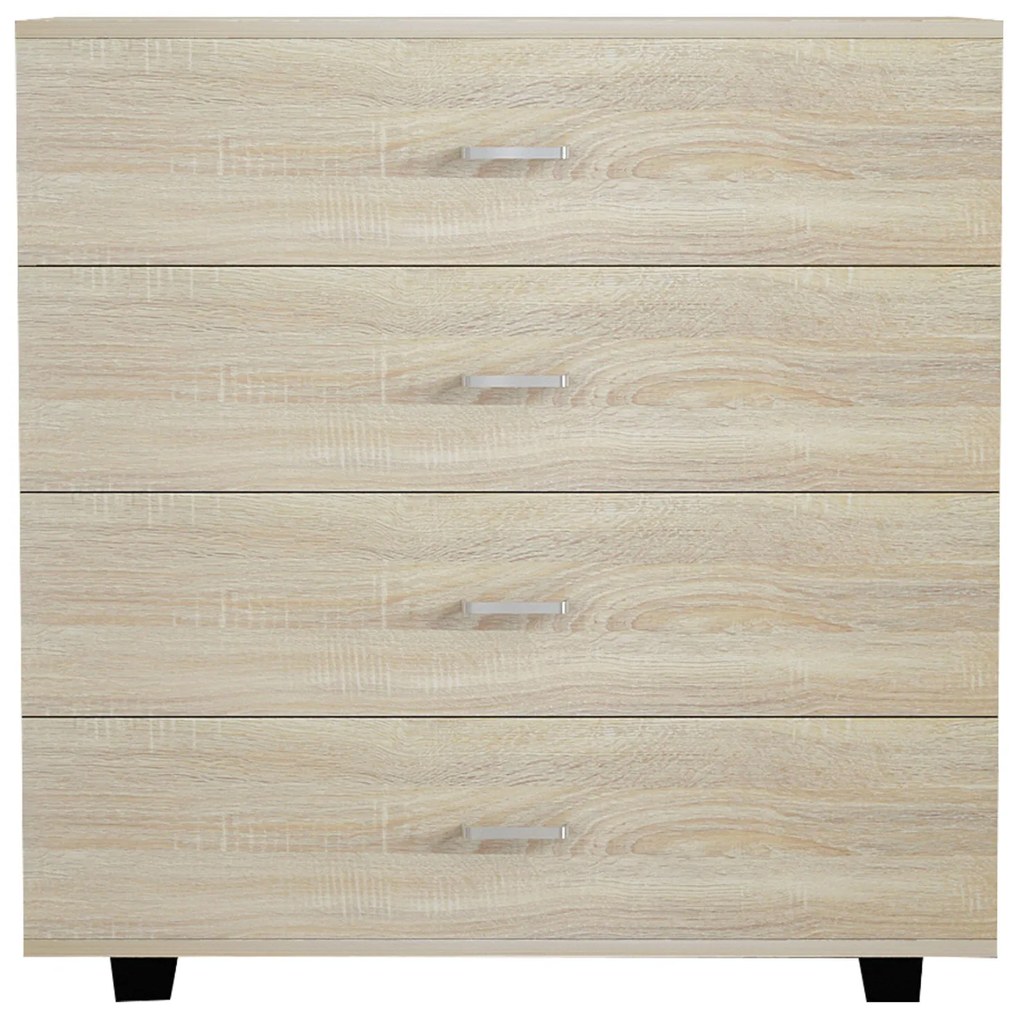Συρταριέρα Μελαμίνης Με 4 Συρτάρια Sonoma 80x40x83Yεκ.