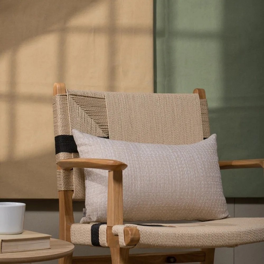 Μαξιλάρι Διακοσμητικό (Με Γέμιση) Belluno 01 Ecru Teoran 30X50 Cotton-Polyester