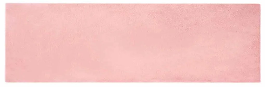 vidaXL Χαλιά Ψεύτικου Κουνελιού Olite Ροζ 80 x 250 cm Πολυεστέρας