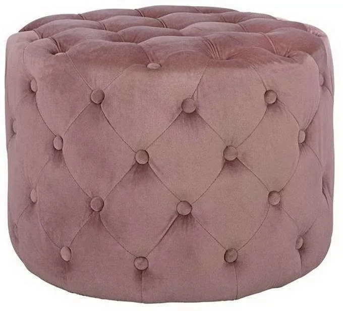 Σκαμπό Kassie Chesterfield HM8406.02 Μήλο Φ60x43cm Fabric