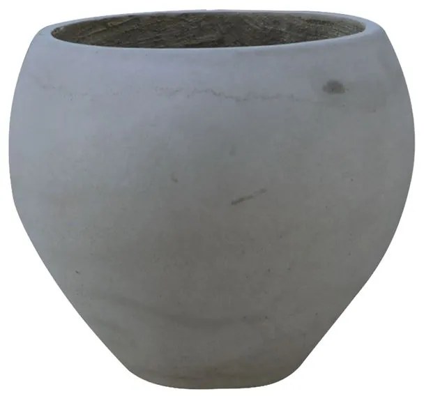 FLOWER POT-5 Cement Grey Φ55x40cm  Φ55x40cm [-Γκρι-] [-Artificial Cement (Recyclable)-] Ε6304,C