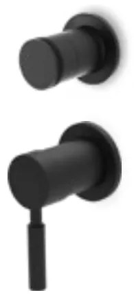 La Torre NEW TECH Black matt Μίκτης εντοιχισμού+εκτροπέας περιστροφικός 2 εξόδων 12051SP-400 34374-400