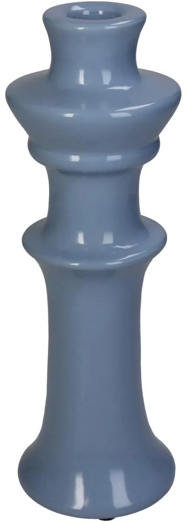 Κηροπήγιο ArteLibre Μπλε Κεραμικό 8x8x24cm