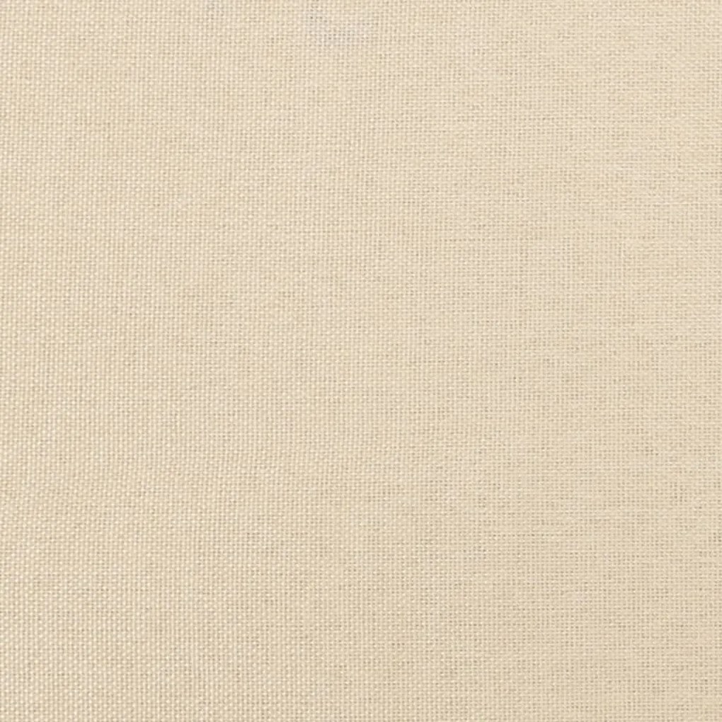 vidaXL Κεφαλάρι με Πτερύγια Κρεμ 93x16x118/128 εκ. Υφασμάτινο