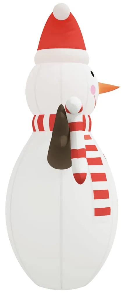 vidaXL Χιονάνθρωπος Φουσκωτός Χριστουγεννιάτικος με LED 630 εκ.