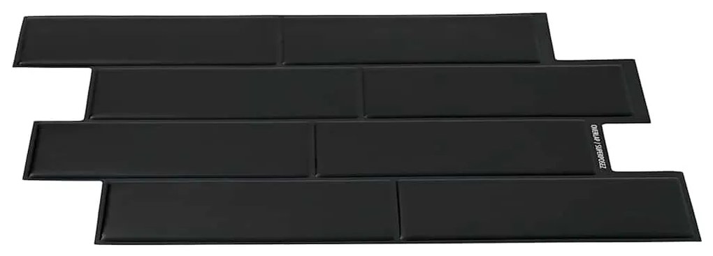 vidaXL Πλακάκι Subway 20 pcs Μαύρο 29 x 21 εκ Πολυουρεθάνη και PET