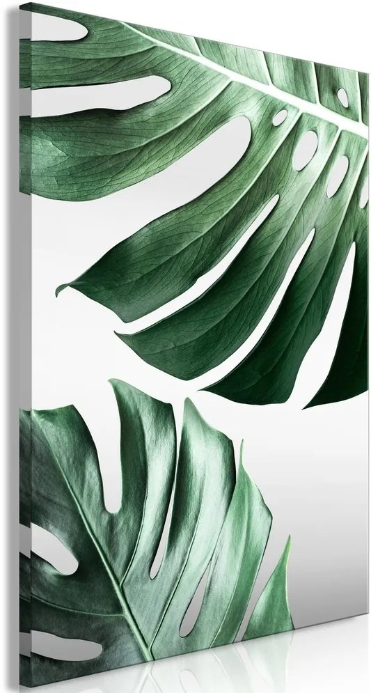 Πίνακας - Monstera Leaves (1 Part) Vertical - 80x120